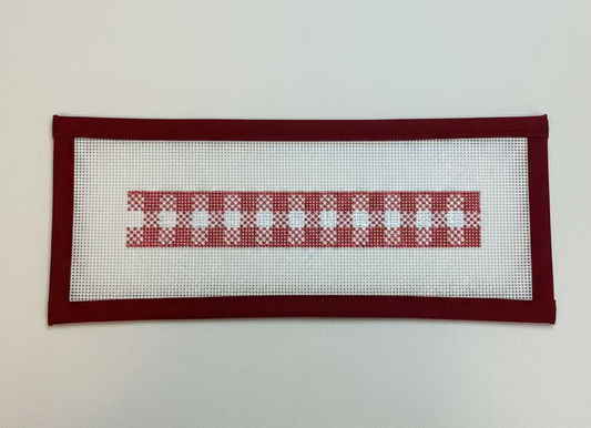 Gingham Strawberry Fob