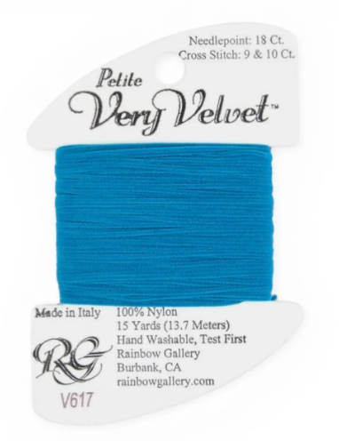 PETITE VERY VELVET PEACOCK BLUE Card