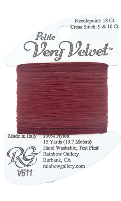 VERY VELVET BRICK RED Card