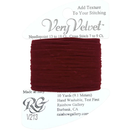 VERY VELVET BURGUNDY RED Card