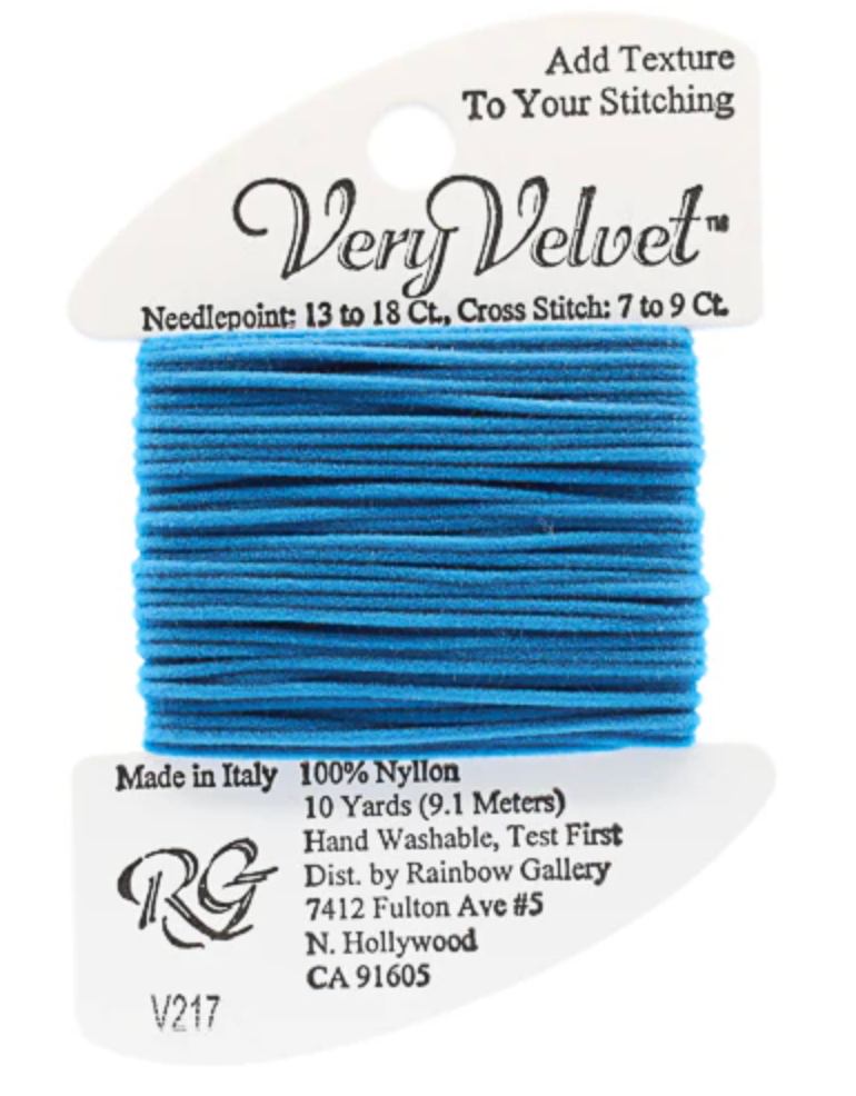VERY VELVET PEACOCK BLUE Card