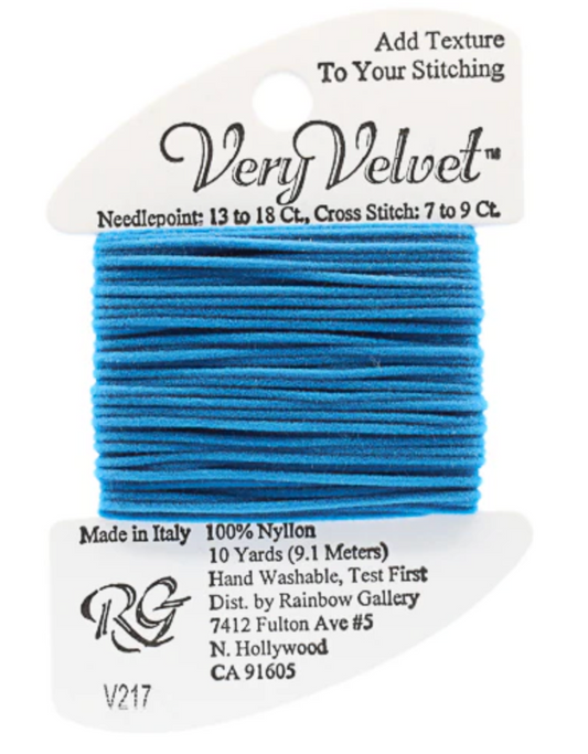 VERY VELVET PEACOCK BLUE Card