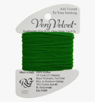 VERY VELVET GREEN Card