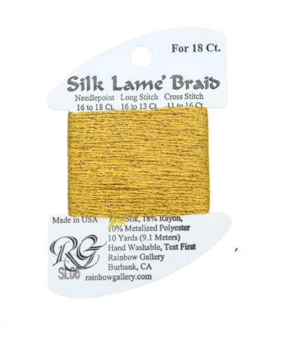Silk Lame Braid - Gold - 18 ct.