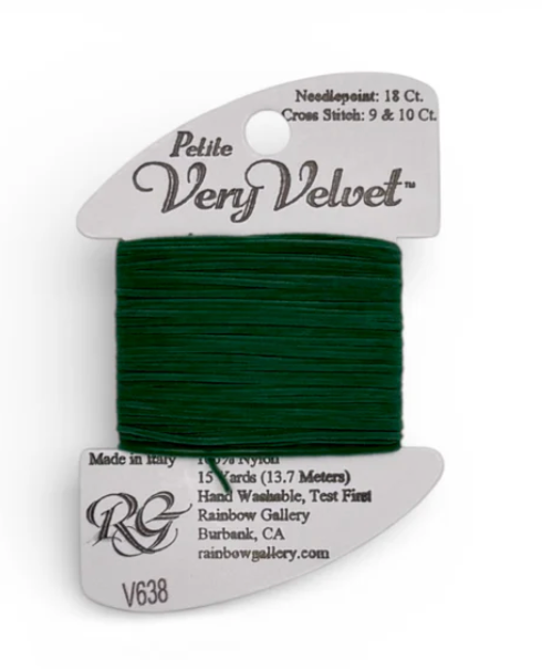 PETITE VERY VELVET Dark Sea Green V638