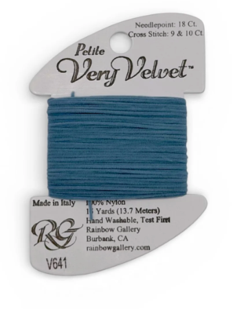 PETITE VERY VELVET LITE ANTIQUE BLUE Card