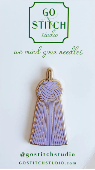 Lavender Tassel Needle Minder