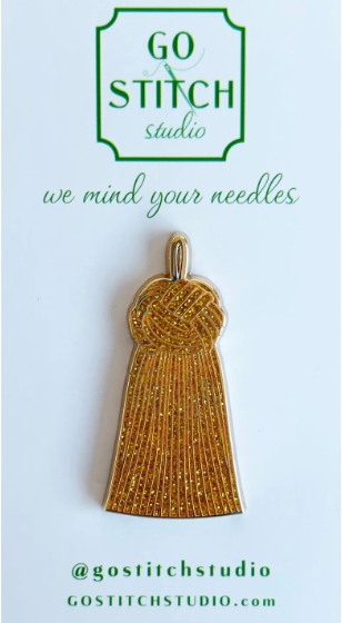 Gold French Tassel Needle Minder