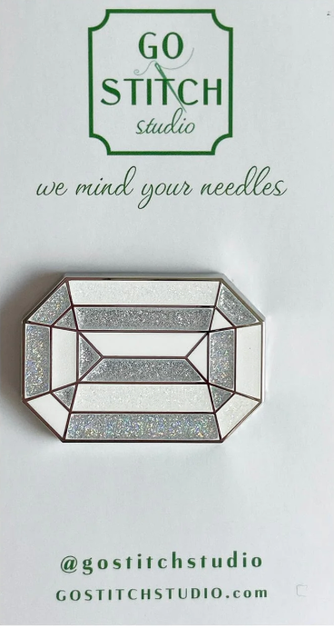 White Diamond Jewel Needle Minder