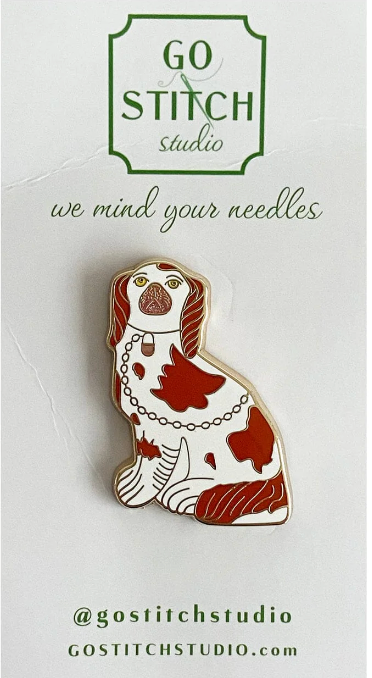 Staffordshire Dog Rust Needle Minder