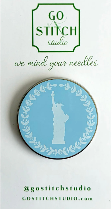 Lady Liberty Cameo Needle Minder