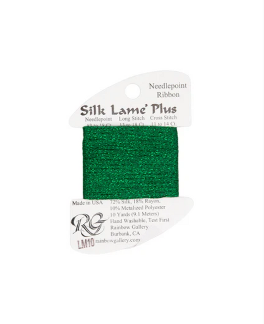 Silk Lame Braid - Green - 18 ct.