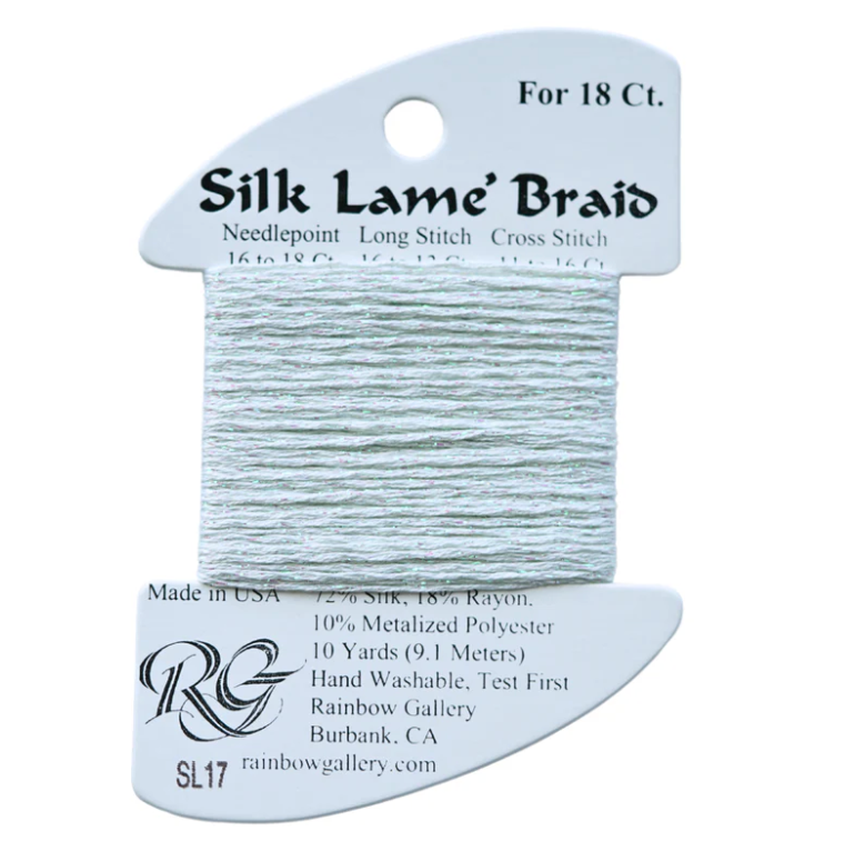 Silk Lame Braid - Lite Surf Blue - 18 ct.