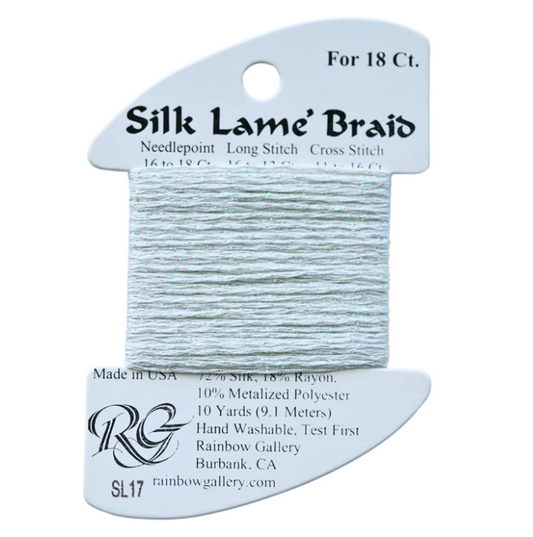 Silk Lame Braid - Lite Surf Blue - 18 ct.