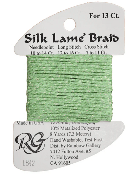 Silk Lame Braid - Mint Card - 13 ct.