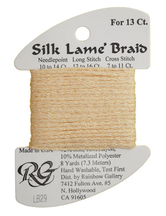 Silk Lame Braid - Chiffon Card - 13 ct.