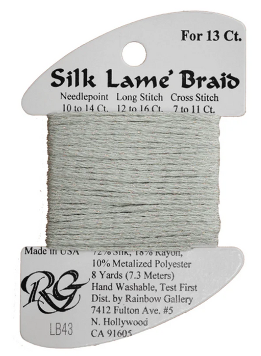 Silk Lame Braid - Lite Mint Card - 13 ct.