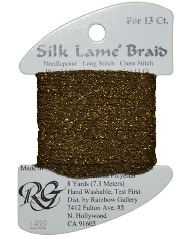 Silk Lame Braid - Coffee Card - 13 ct.