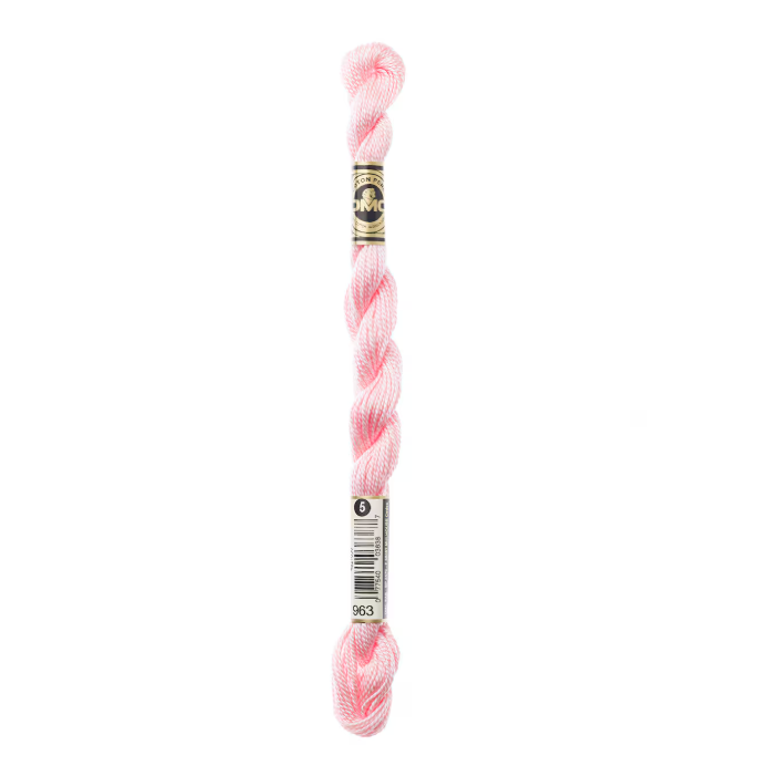 DMC 963 Ultra Very Light Dusty Rose - Pearl Cotton - Size 5