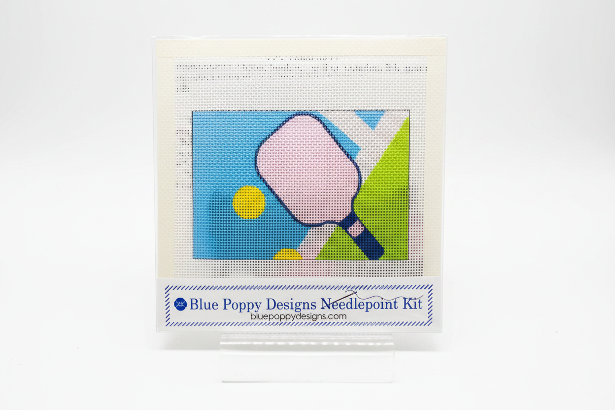 Blue Poppy Needlepoint Kits - Pickleball
