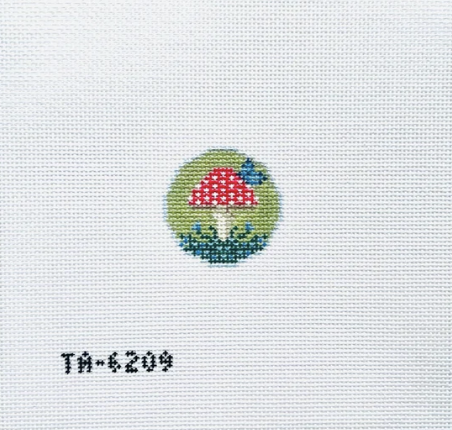 Mini Fly Agaric Key Fob Insert Canvas