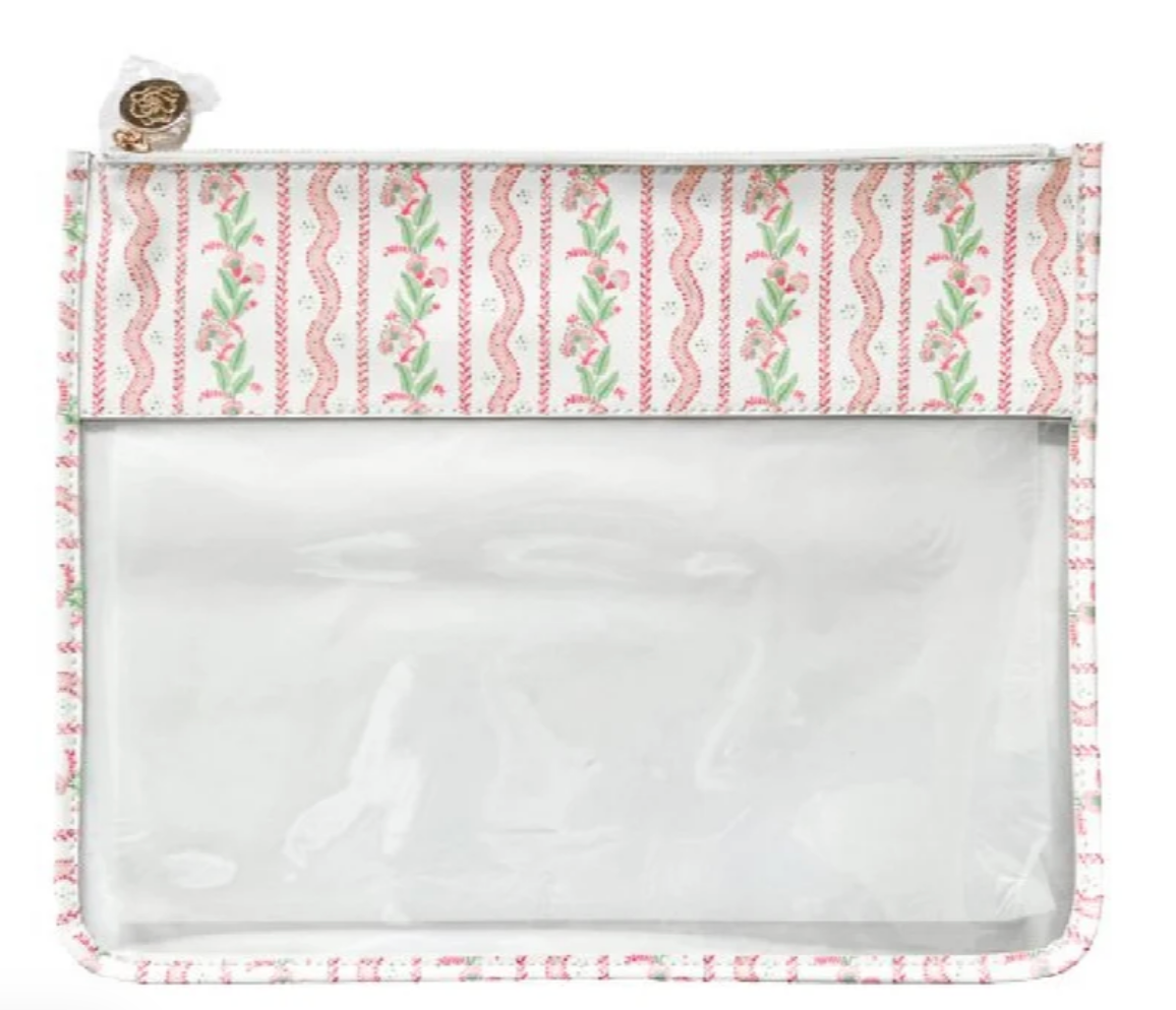Large Emma Stripes Project Bag - Pink