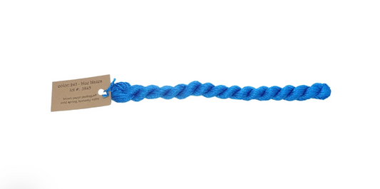 Silk & Ivory Skein - Blue Blazes 245