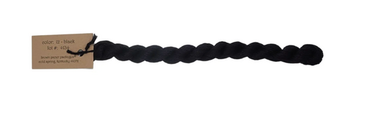 Silk & Ivory Skein - Black 012