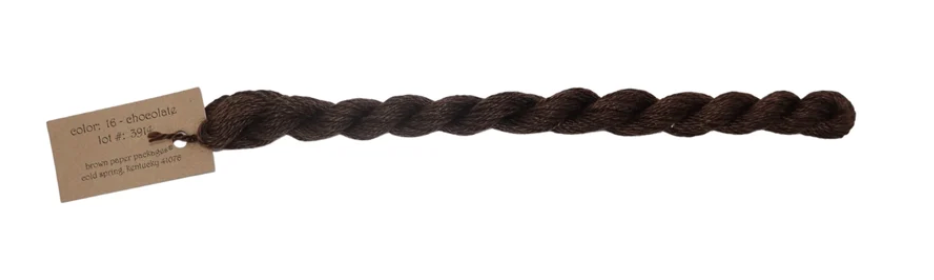 Silk & Ivory Skein - Chocolate 016
