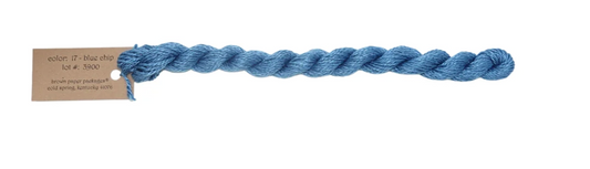 Silk & Ivory Skein - Blue Chip 017