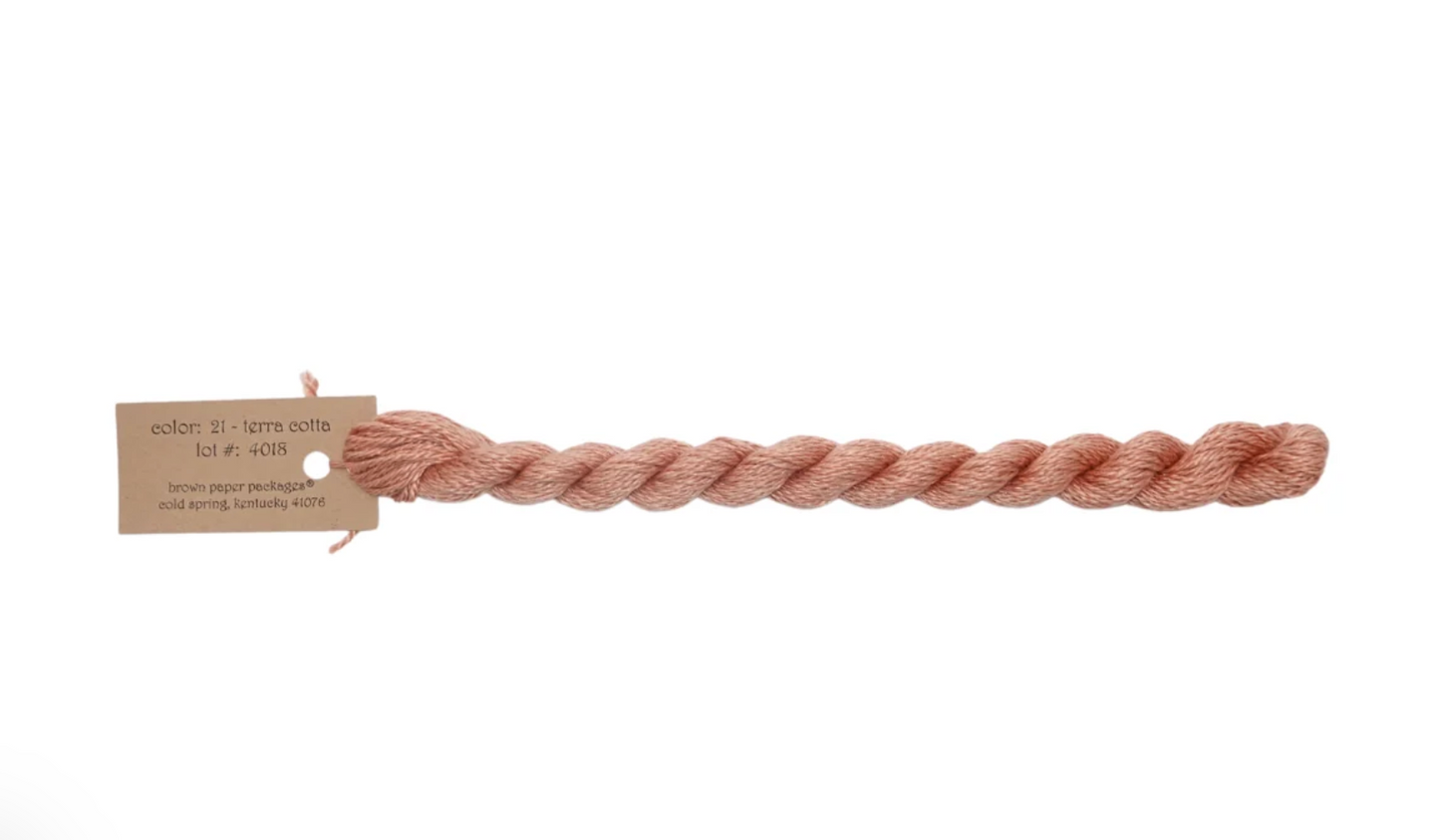 Silk & Ivory Skein - Terra Cotta 021