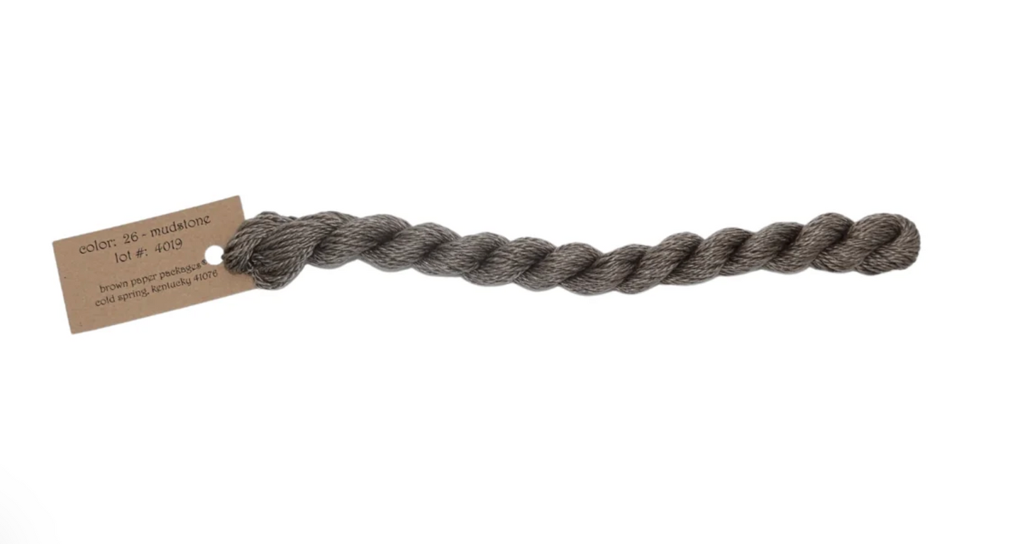 Silk & Ivory Skein - Mudstone 026
