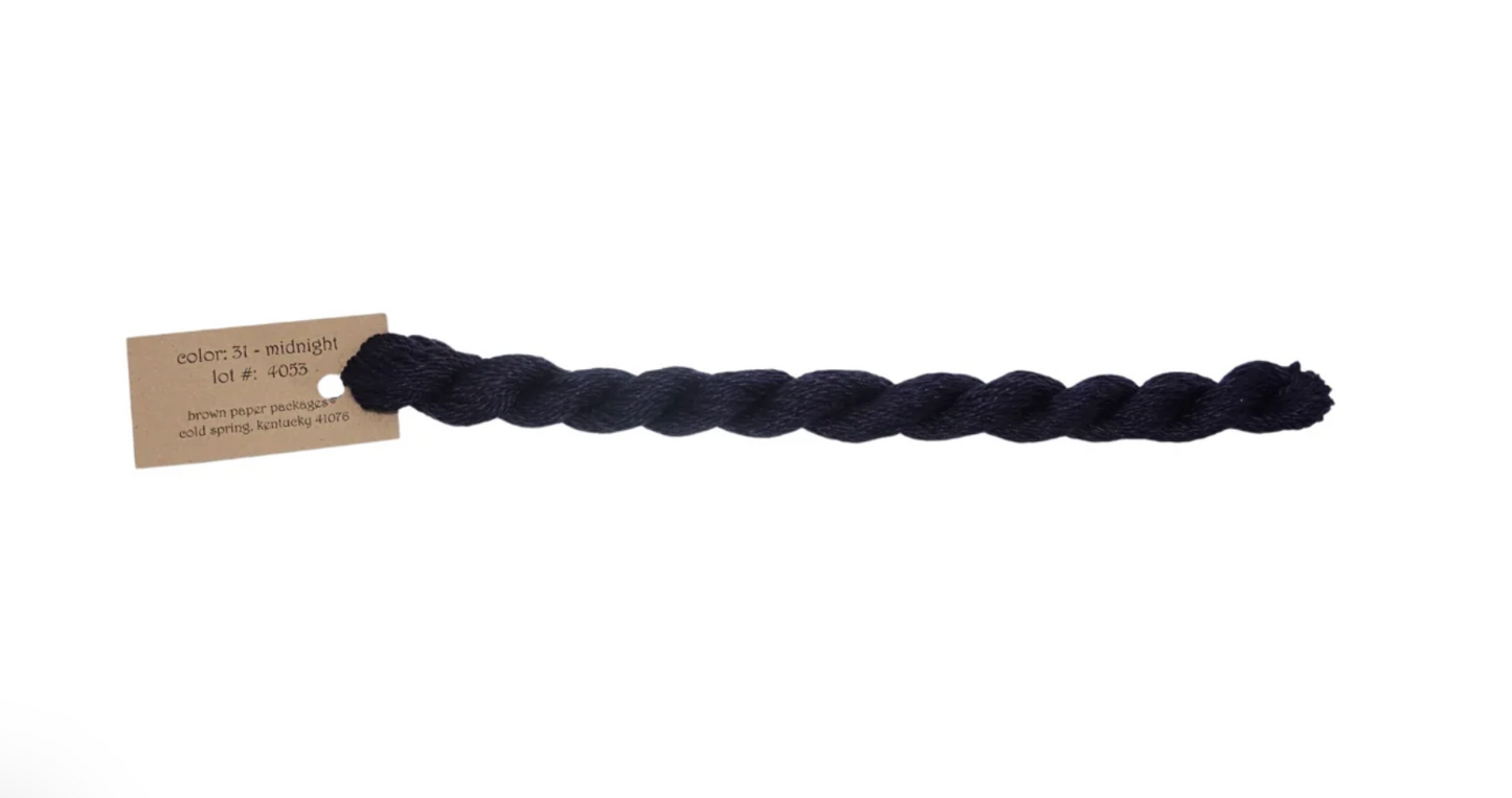 Silk & Ivory Skein - Midnight 031