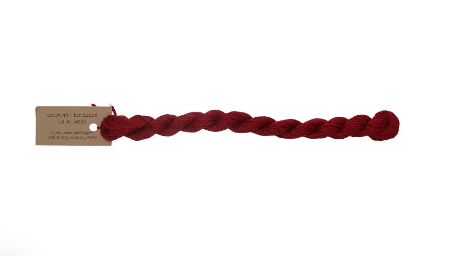 Silk & Ivory Skein - Bordeaux 043