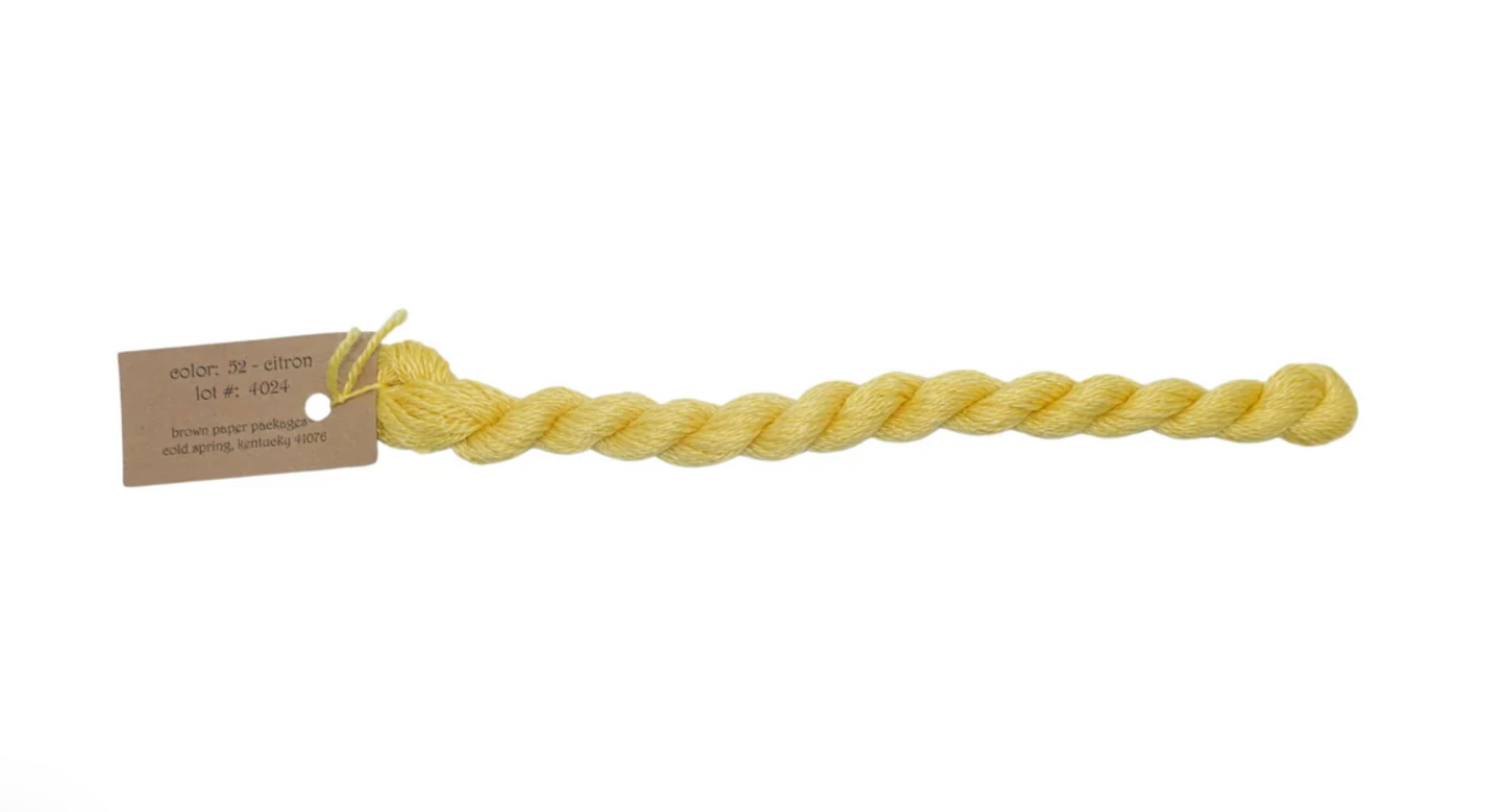 Silk & Ivory Skein - Citron 052
