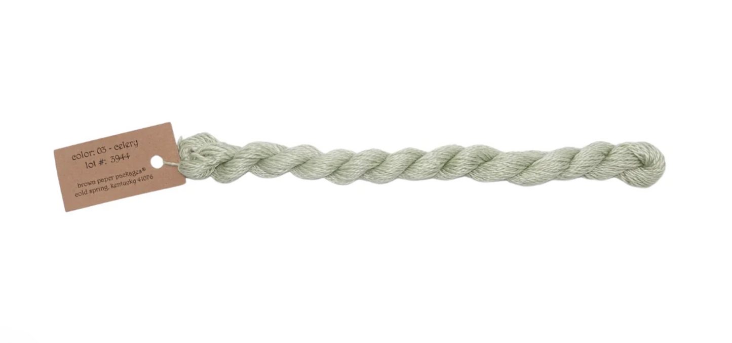 Silk & Ivory Skein - Celery 003