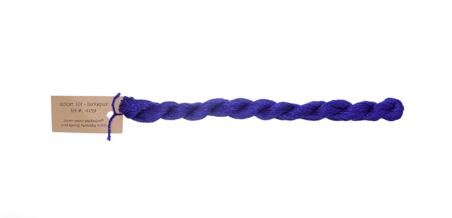 Silk & Ivory Skein - Larkspur 101