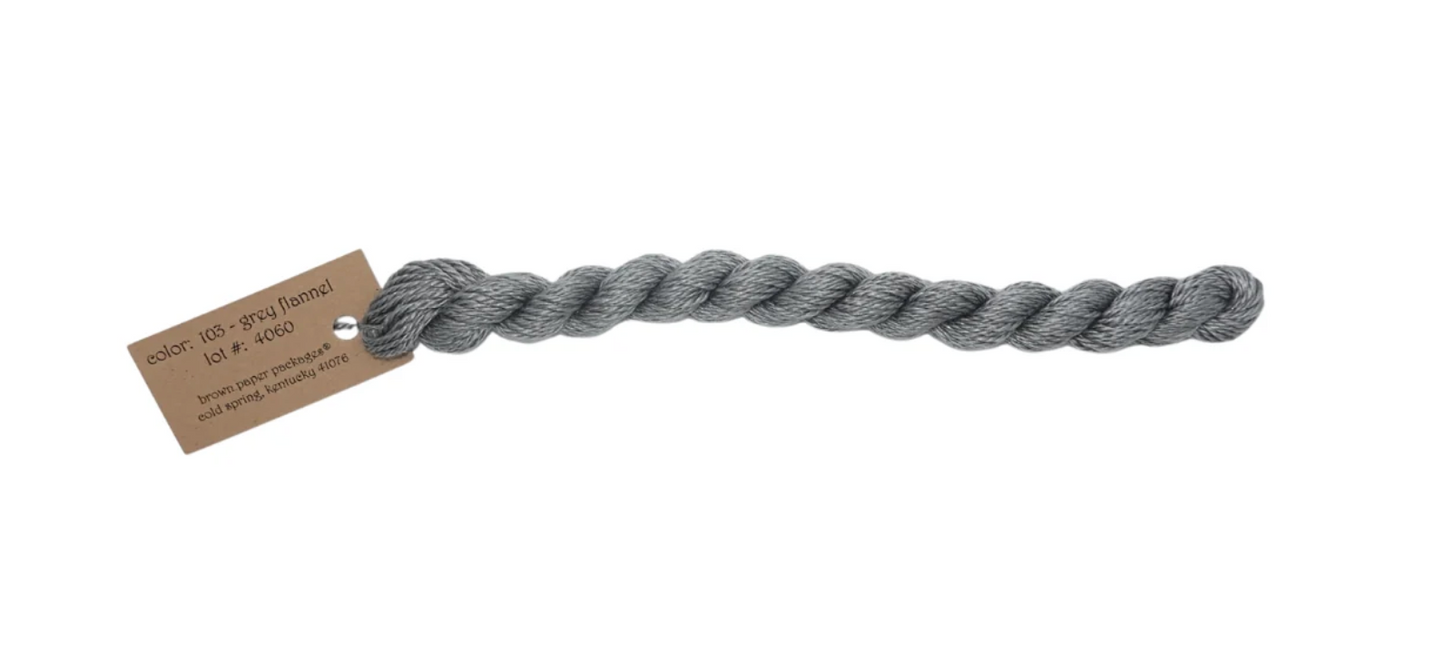 Silk & Ivory Skein - Grey Flannel 103