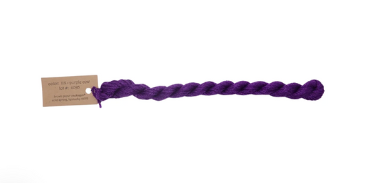 Silk & Ivory Skein - Purple Cow 118