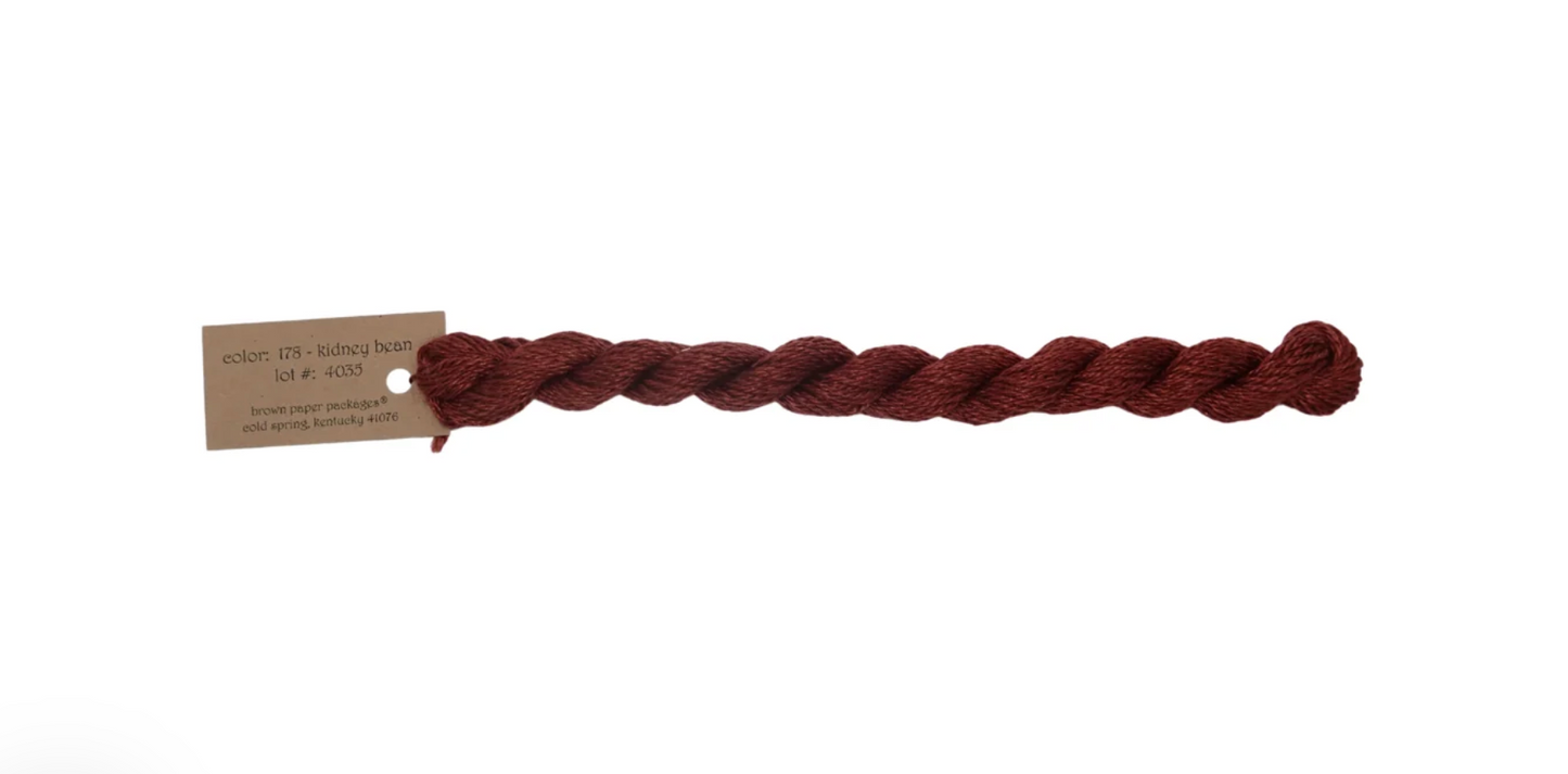 Silk & Ivory Skein - Kidney Bean 178
