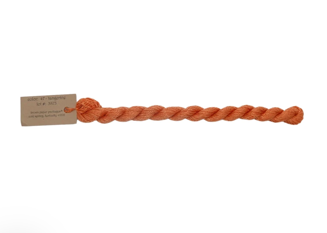 Silk & Ivory Skein - Tangerine 047