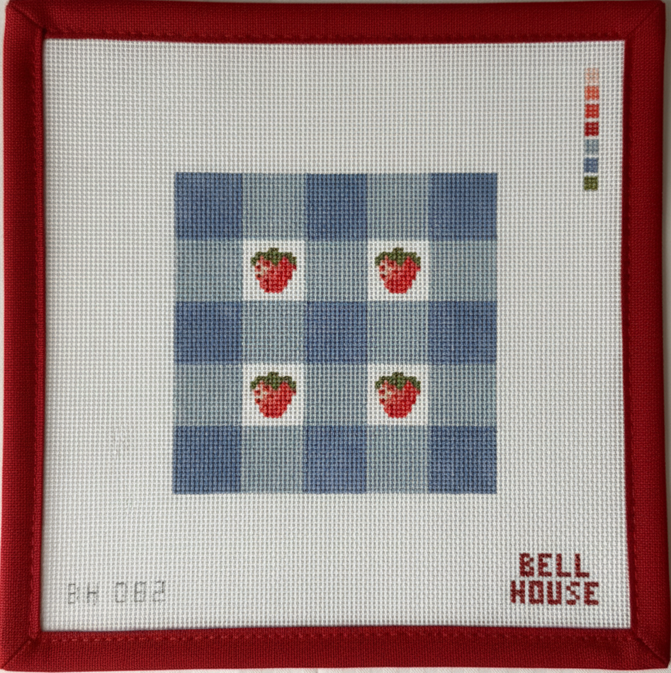 Strawberry Plaid 4"