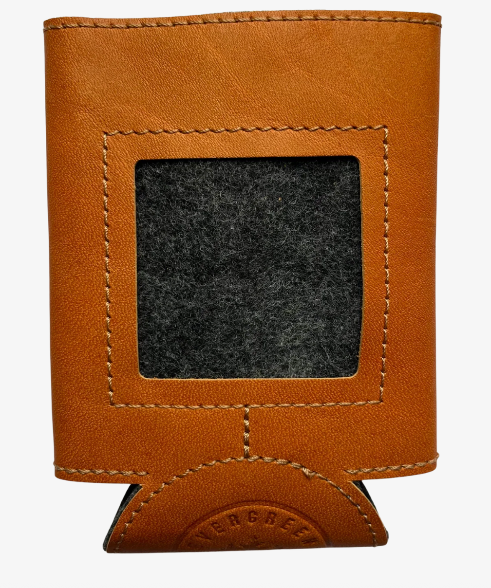 Self-Finishing Leather Can Cozy - Standard Can