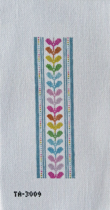 Rainbow Leaves Key Fob Canvas