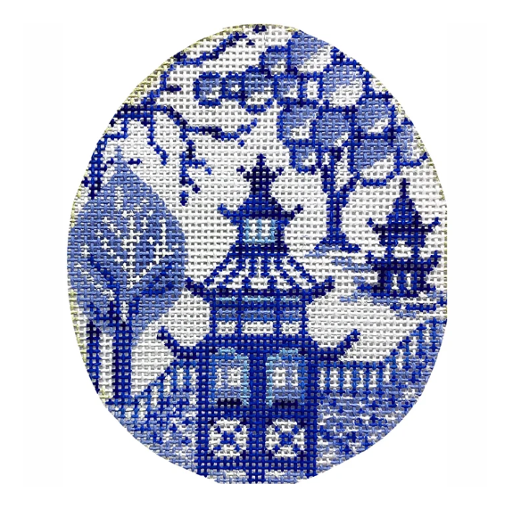 Pagoda Egg - Blue & Green