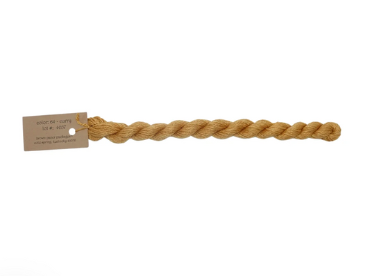 Silk & Ivory Skein - Curry 64