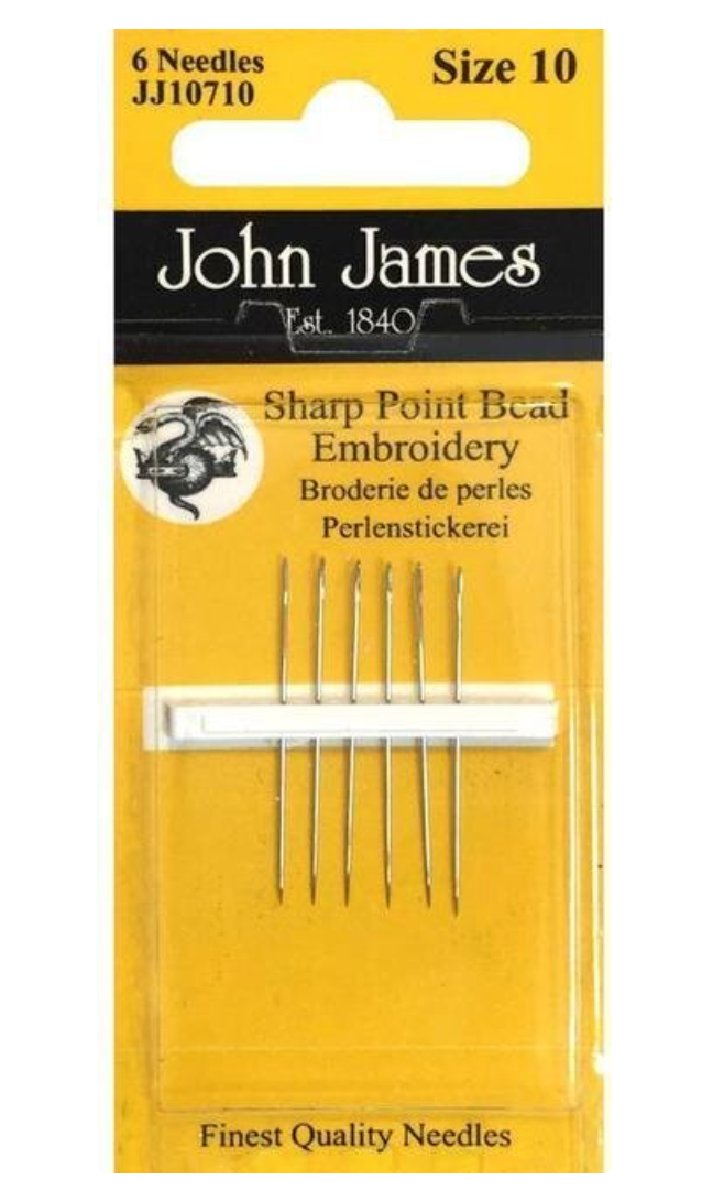 Size 10 JJ Ball Point Bead Embroidery Needles