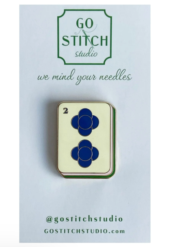 Two Dot Clover Mahjong Needle Minder
