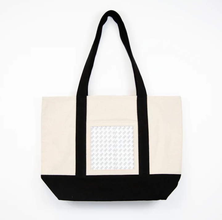 Tote Bag - Natural with Black
