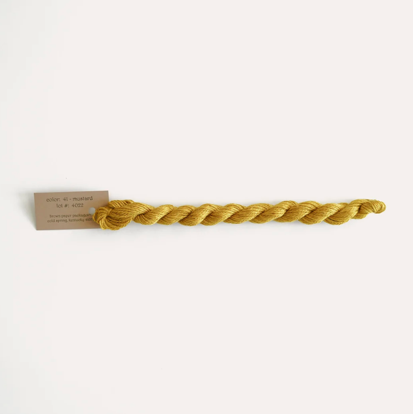 Silk & Ivory Skein - Mustard